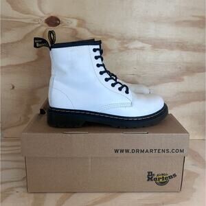 Dr. Martens - Doc's DM 1460 - Patent Boots - Smooth White - Women's - 5 - 1460J